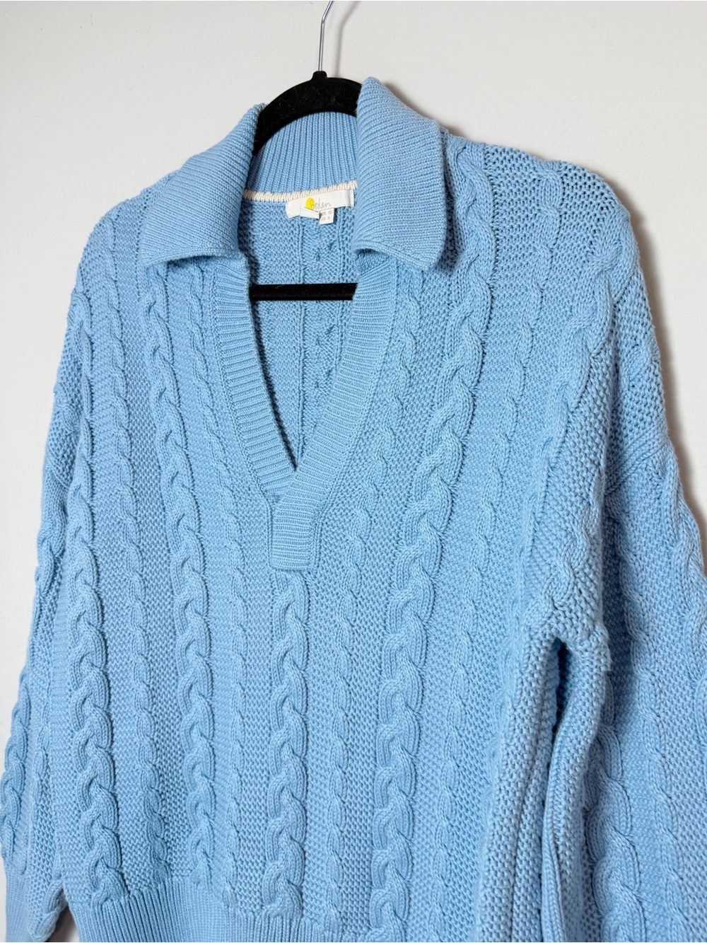 Boden Cable Knit Henley Sweater - Picture 7 of 11